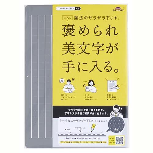レイメイ藤井 下敷き 大人の魔法のザラザラ下じき A5サイズ グレー U1257N
