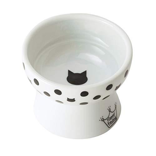 猫壱(necoichi) ハッピーダイニング 猫用 脚付フードボウル プチ 水玉 (旧おやつ皿) 電...