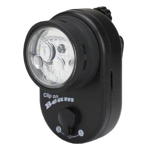 旭電機化成 スマイルキッズ 自転車ライト 3LED 前かご用 クリップライト ブラック AKU-43...