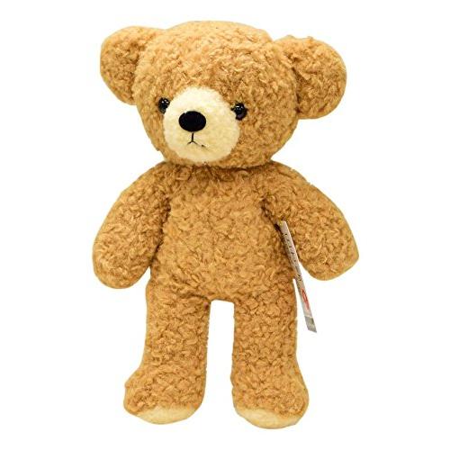 童心オリジナル 日本製 クマのフカフカM ぬいぐるみ 高さ29cm ブラウン