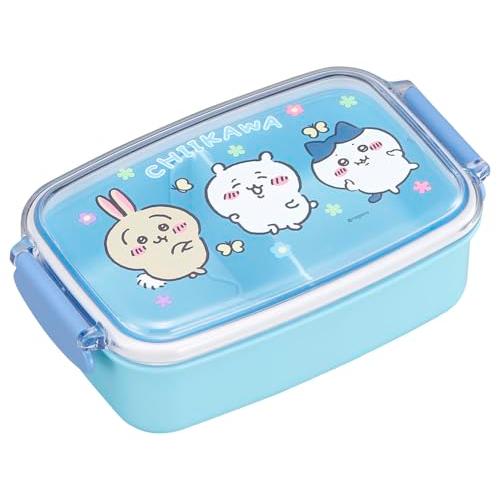 OSK 弁当箱 ちいかわ ランチボックス(仕切付) 500ml 日本製 抗菌 PL-1R ブルー