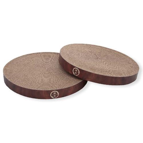 猫壱 バリバリボウル XL 交換用 つめとぎ 2個パック ダークブラウン