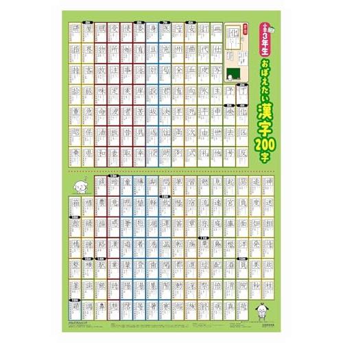 小学3年生 おぼえたい漢字200字 (キッズレッスン 学習ポスター)
