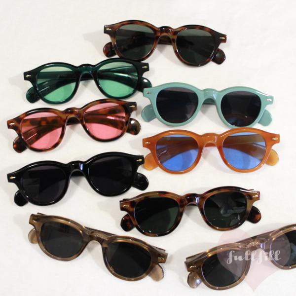 サングラス レディース UV ボストンサングラス 丸 クリア べっ甲 太フレーム レトロ おしゃれ