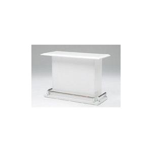 【送料無料】120巾バーカウンター　ホワイト色　スペース 完成品　ホームバー　テーブル(CT064)
