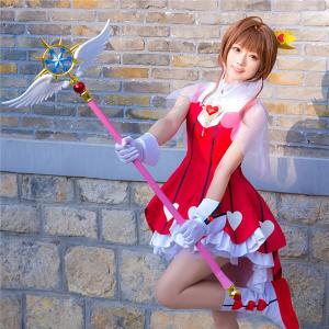 カードキャプターさくら 夢の杖 クリアカード編 中学校 木之本桜 仮装 コスプレ衣装 :ab001zb:フルグレース - 通販 -  Yahoo!ショッピング