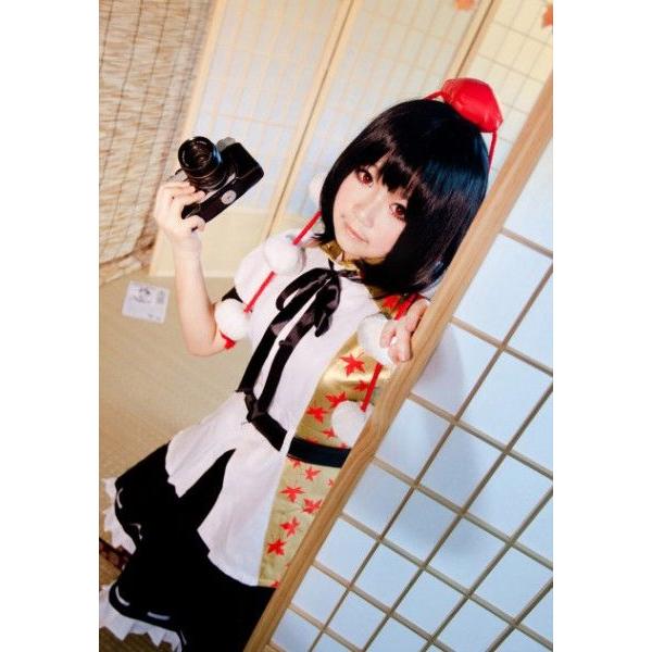東方Project 射命丸文 コスプレ衣装 アレンジ+ウィッグ+扇+靴 ac030c0