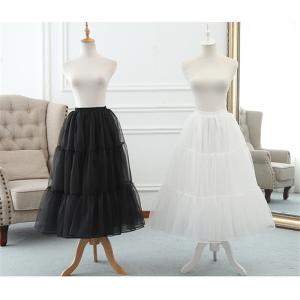 パニエ ドレス用 白 黒 ワイヤーなし チュール インナー ロング用 ペチコート ロング丈 ミドル丈 ブライダル ステージ衣装 ステージ ホワイト