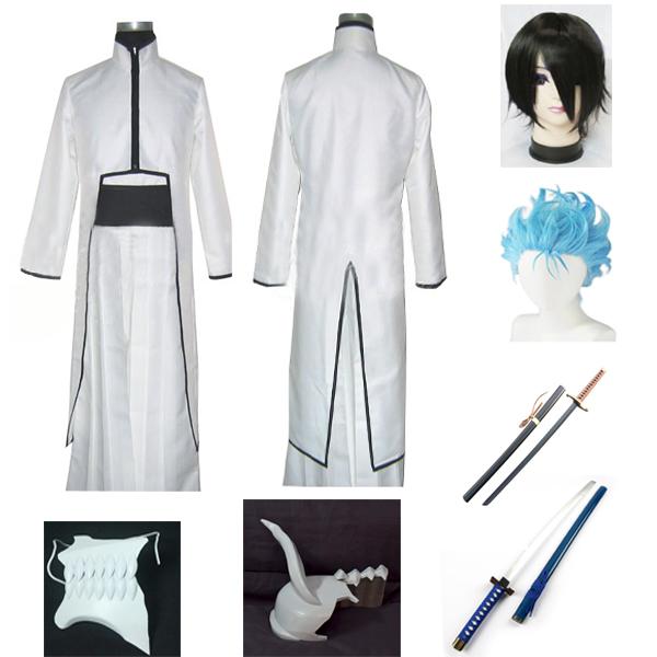 ブリーチ死神 ウルキオラ グリムジョー Arrancar コスプレ衣装 武器 仮面 靴 追加可能