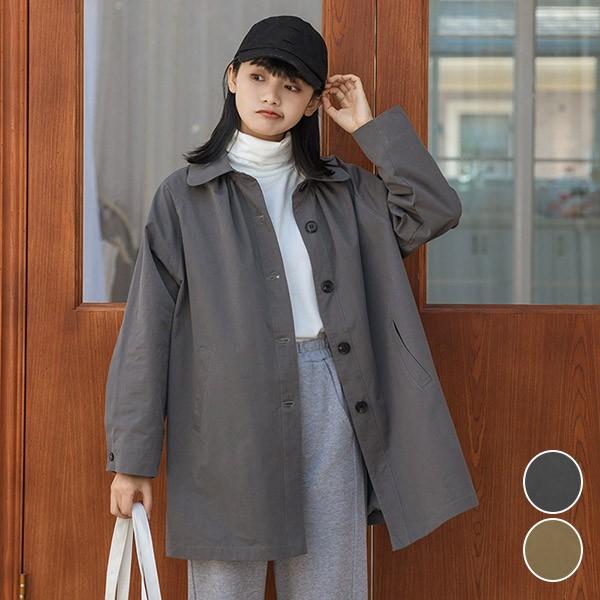 トレンチコート レディース小柄  着やせ かわいい 春 秋 アウター 秋物 ベージュ 秋服 30代 ...