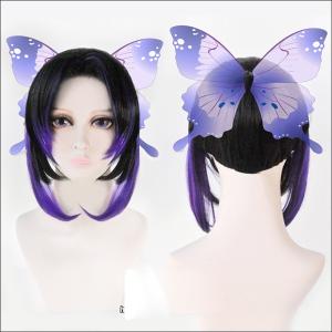 胡蝶 しのぶ コスプレウィッグ 鬼滅の刃 こちょう 蝶飾り無し コスプレ