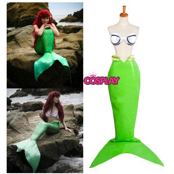 アリエルAriel風 ディズニー人魚姫のコスプレ衣装 劇場版 ハロウイン ディズニー 人魚姫アリエル...