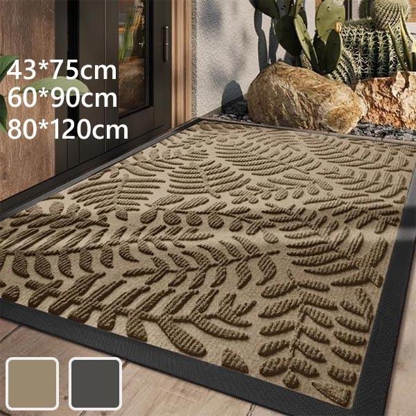 玄関マット カーペット 室内 シンプル 泥落とし 滑り止め ドアマット リビング ベッドルーム 書斎...