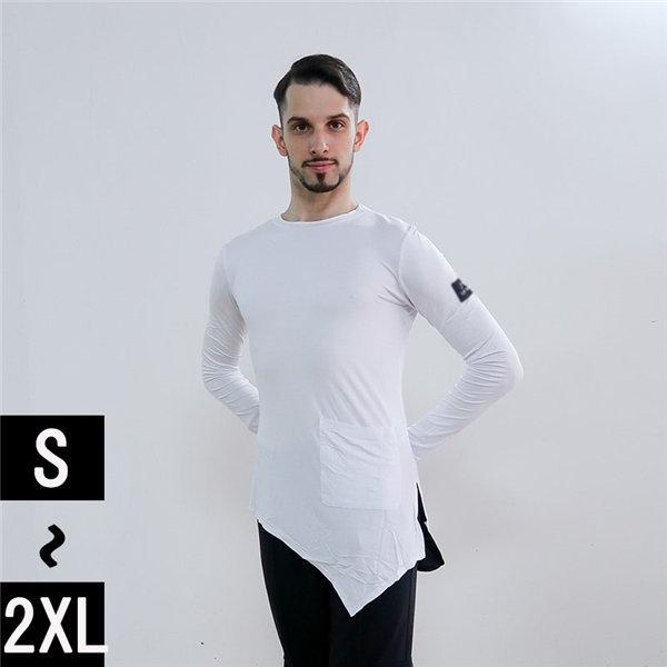 ダンス 衣装 ラテン 上着 Tシャツ トップス 社交ダンス 練習着 メンズ ワルツ セクシー チャチ...