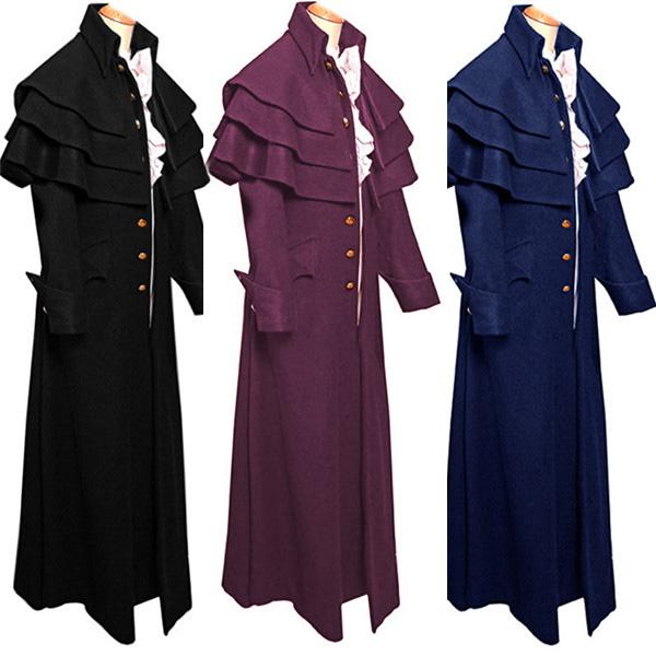 中世貴族風 豪華 メンズ 服 コスプレ衣装 洋服 ロングコート 演劇 舞台服 コット風パーティー ス...