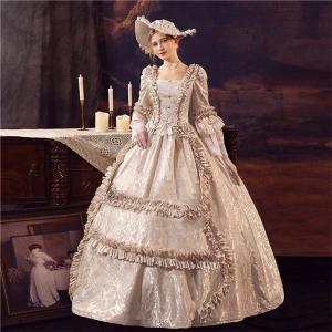 ドレス ロココ調 18世紀 中世貴族風 お姫様ドレス パープル 舞台