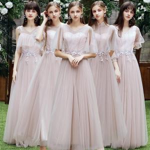 ブライズメイド ドレス ロング丈 二次会 6タイ...の商品画像