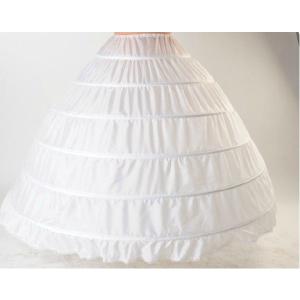 6段パニエ 6本ワイヤーパニエ 白 ドレス用下着 ウエディング用 結婚式 シンプル パニエ｜fullgrace