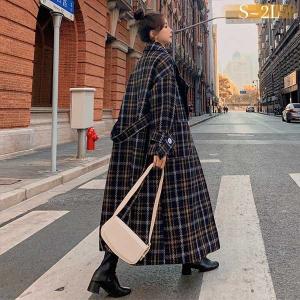 美品⭐︎リアリティスタジオ　コクーンコート　チェック　ブラックウォッチ　S カレンソロジー】上品なチェックがありそうでないステンカラーコート