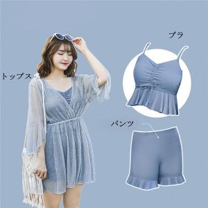 水着 レディース 体型カバー セパレート 大き...の詳細画像1