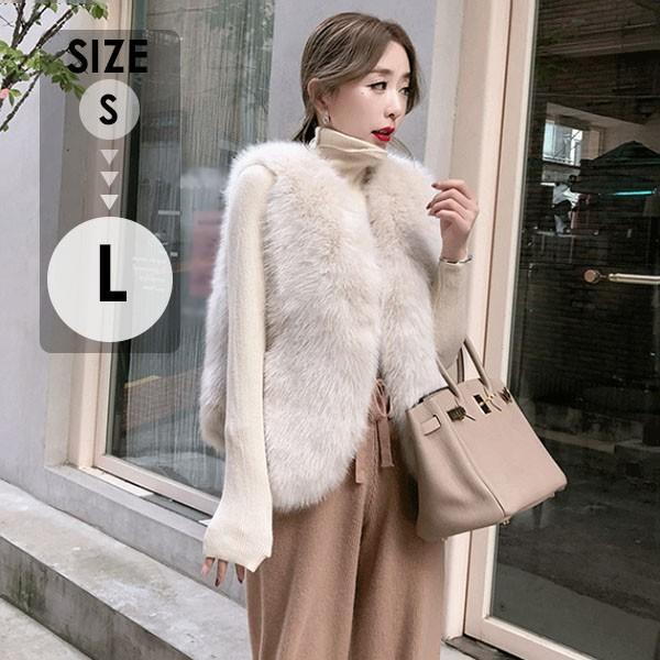 ファーコート フェイクファー ファーベスト レディース 春 秋 冬 防寒 コート アウター もこもこ...