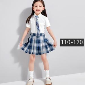 キッズスーツ 女の子 卒業式 チェック柄 プリーツスカート スカパン 半袖 小学生 小学校 お受験 発表会 3点セット オシャレ 入園式｜fullgrace