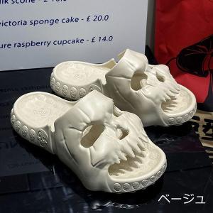 スリッパ スカルデザイン カッコイイ 頭蓋骨 ...の詳細画像2