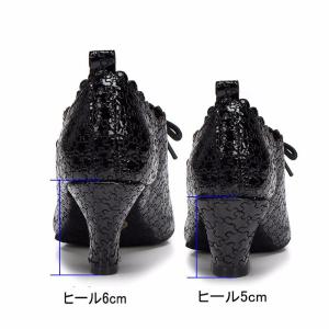 ダンスヒール ストラップ レディース靴 パンプ...の詳細画像3