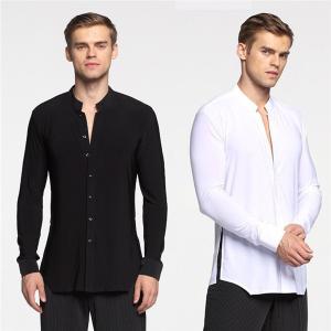 S~2XL 春夏 男性社交ダンス衣装 競技着 半袖 メンズ ラテンダンス用