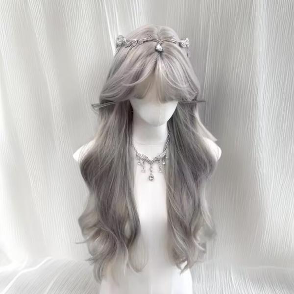 ウィッグ レディース フルウィッグ ロング ストレートヘア 前髪あり ぱっつん前髪 コスプレ 仮装 ...