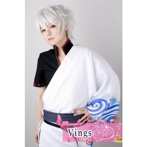 コスプレウィッグ 銀魂 坂田銀時 コスチョーム ウィッグwig かつら アニメ ウィッグ DP035...