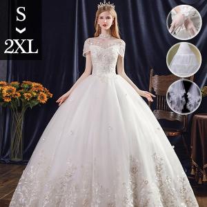 ウェディングドレス 花嫁 大きいサイズ バルーン袖 ぽっちゃり 結婚式