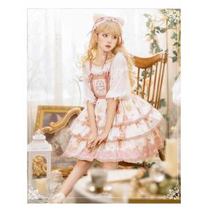ロリータ ワンピース メイド ワンピース コス...の詳細画像5