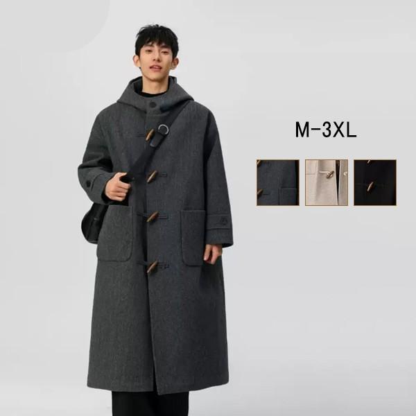 ダッフルコート メンズ スクールコート オーバーサイズ ダッフル コート アウター 通学 通勤 旅行...