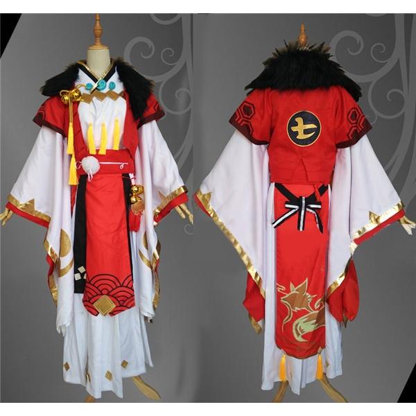 コスプレ衣装 陰陽師 妖狐 覚醒後 スキン 風流たるもの コスプレ衣装 忘年会 文化祭 余興 ウィッ...