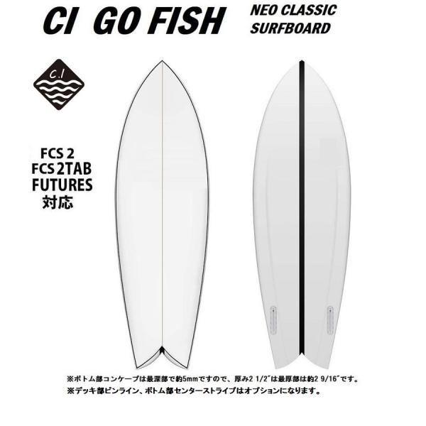 サーフィン サーフボード GO FISH CI FISH レトロツイン ネオクラシック PU 当店限...