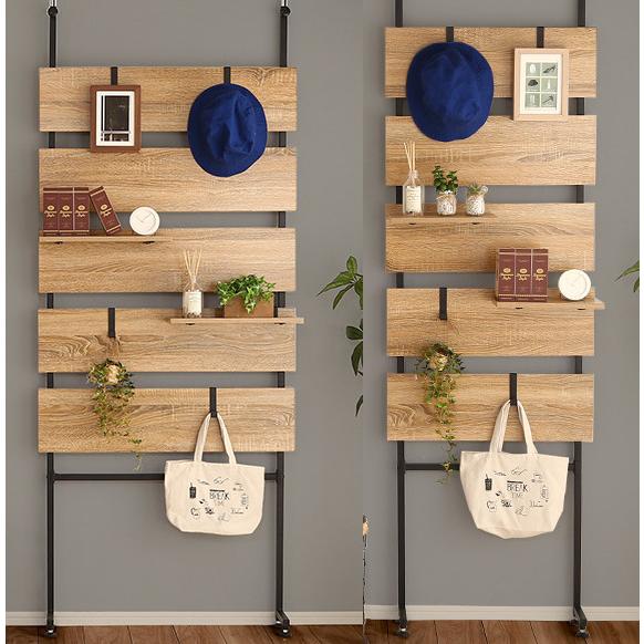 つっぱり棒 天井 突っ張り 壁面収納 ハンガー ウォールラック選べる2サイズ（幅 60 80cm) ...