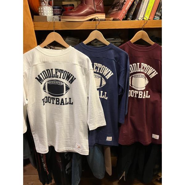 WAREHOUSE &amp; CO. 七分袖フットボールTシャツ MIDDLETOWN