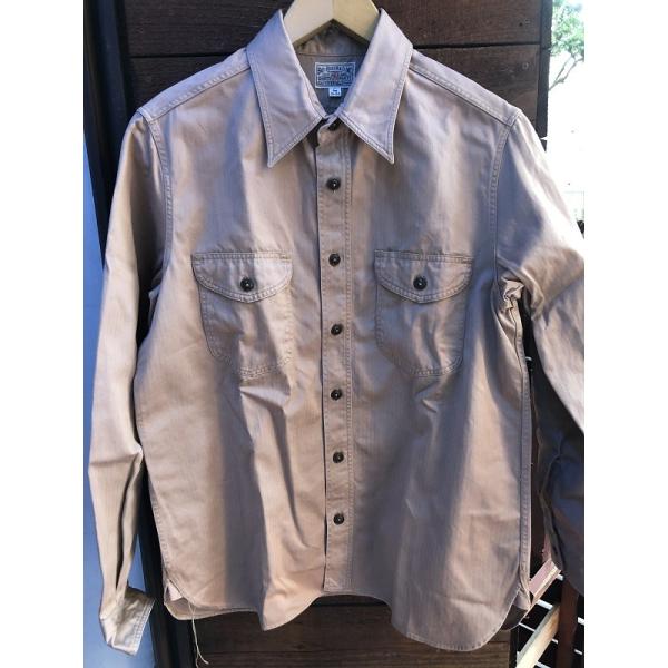 BUZZ RICKSONS HERRINGBONE L/S WORK SHIRT
