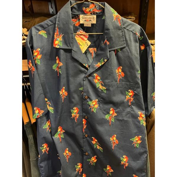 Made in USA PACIFIC LEGEND コットンアロハシャツ Parakeet