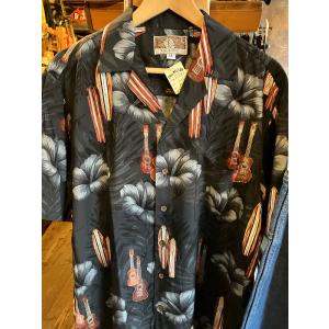 Made in USA Robert J. Clancey Aloha Shirts レーヨンアロハシャツ 70周年モデル ウクレレ&ボート｜fullnelsonhalf