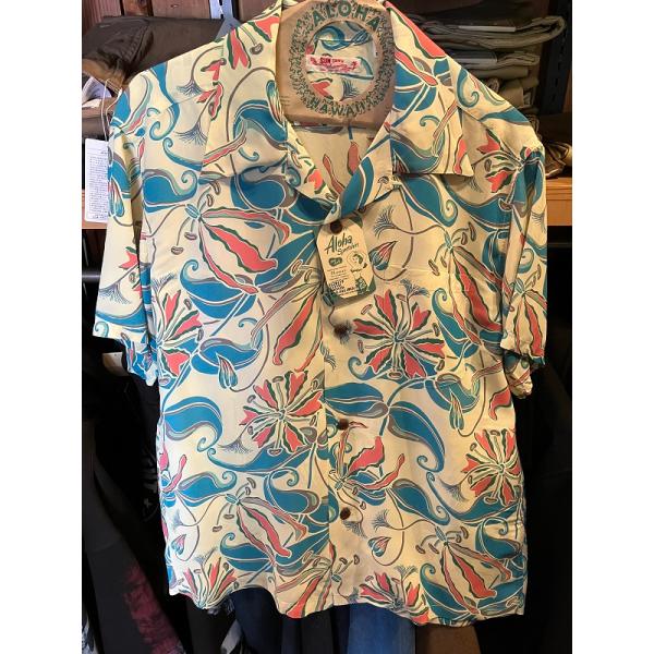 SUNSURF RAYON HAWAIIAN SHIRT “SPIDER LILY”