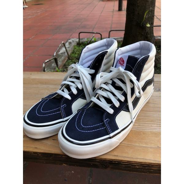 VANS バンズ アナハイムコレクション Sk8-Hi 38 Dx WHITE×NAVY