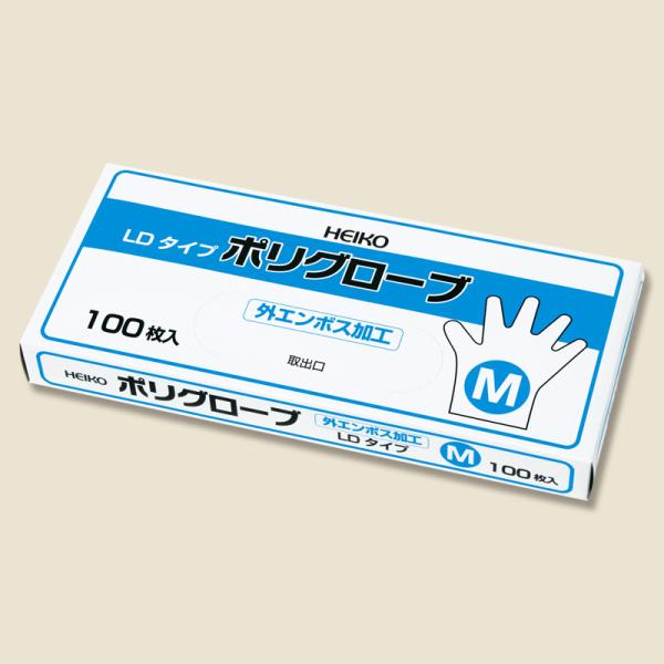 HEIKO ポリグローブ LD 外エンボス M 100枚入