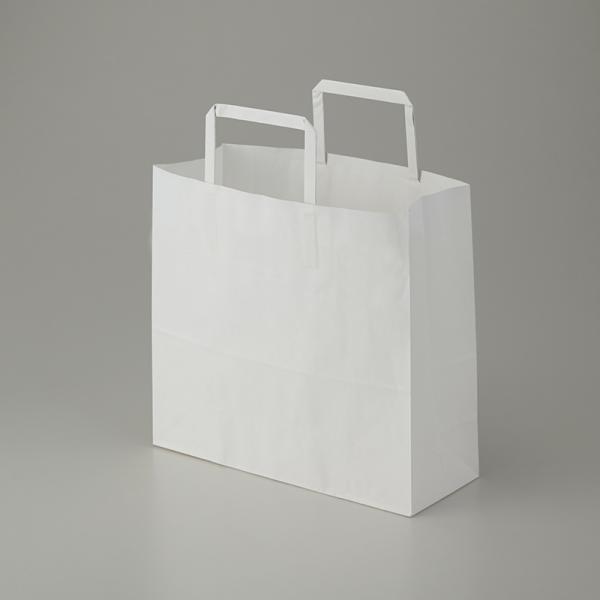 HEIKO 紙袋 H25チャームバッグ 26-1(平手) 晒白無地 50枚入