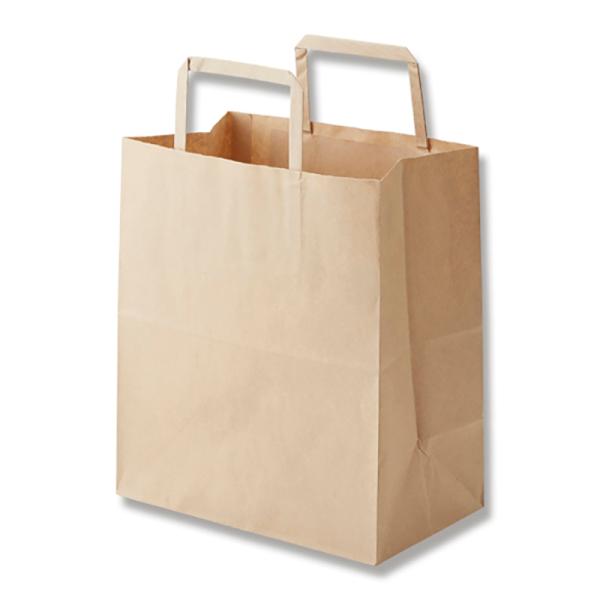 HEIKO 紙袋 H25チャームバッグ S2(平手) 未晒無地 50枚入