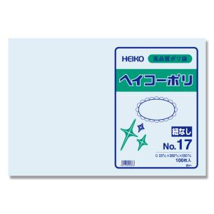 HEIKO ヘイコーポリ袋 ポリエチレン袋 0.03mm厚 No.17 100枚入｜fullpack