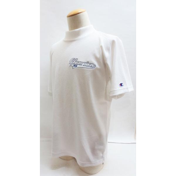 新品★チャンピオン★Champion★C3-XG308 モックネックシャツ 23SS★半袖 UVカッ...