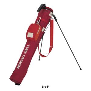 ターフ デザインTURF DESIGNTDMS-2171 ミニ スタンド バッグクラブケース5〜6本収納レッド