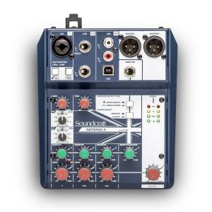 Soundcraft Notepad-5 アナログミキサー/USBオーディオインターフェース | 自宅録音 宅録 レコーディング DTM DAW｜FULL-TENストア(ヒビノ公式)